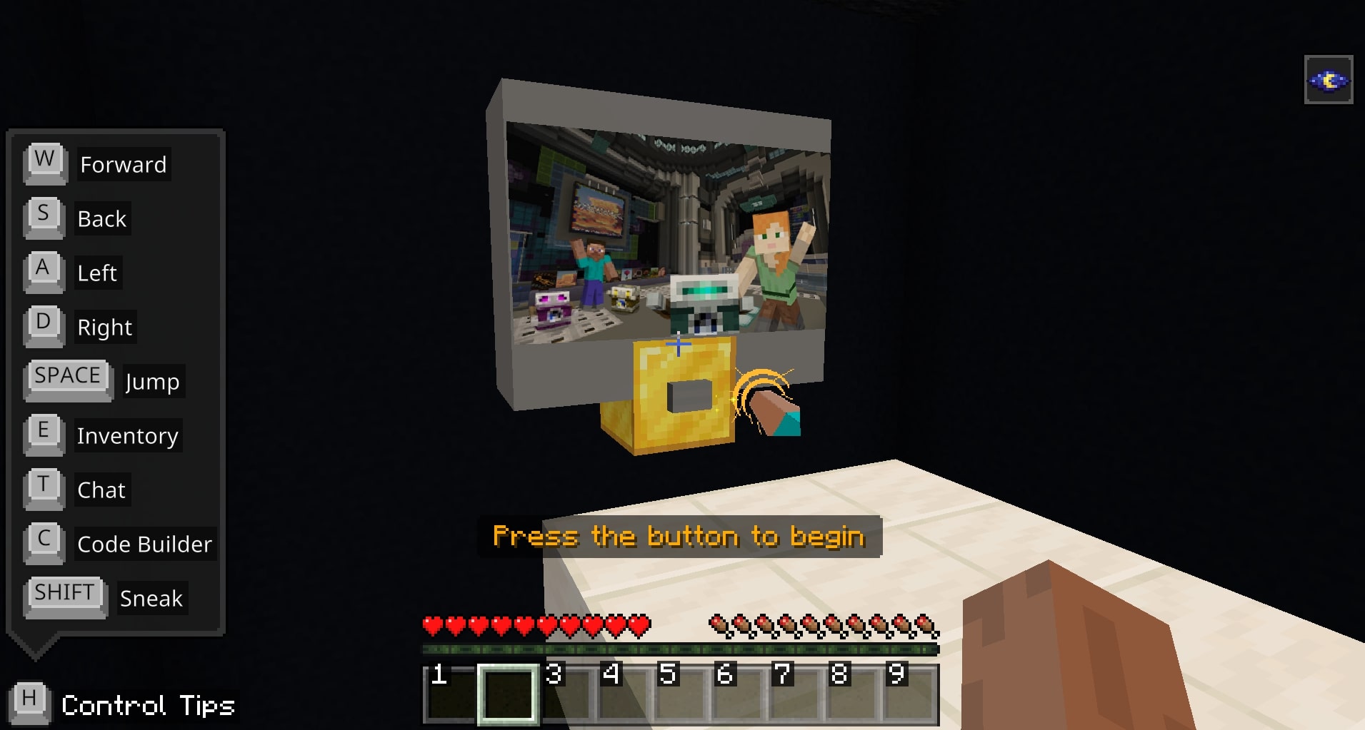 Minecraft in-game screenshot