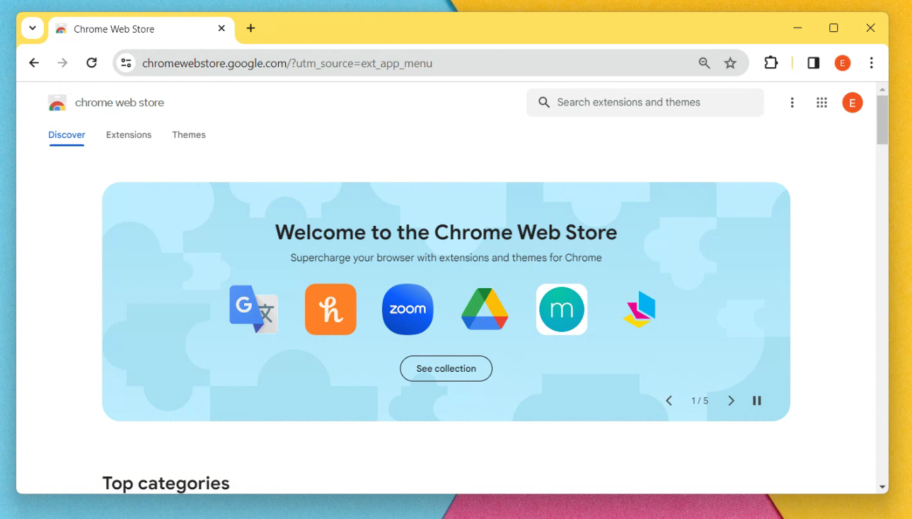 chrome web store